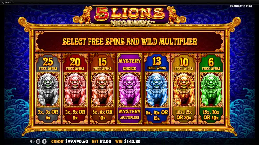 5 Lions Megaways